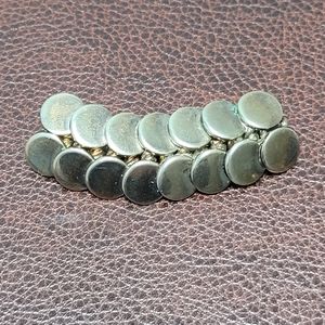 SILVERTONE BROOCH | Overlapping Circles|